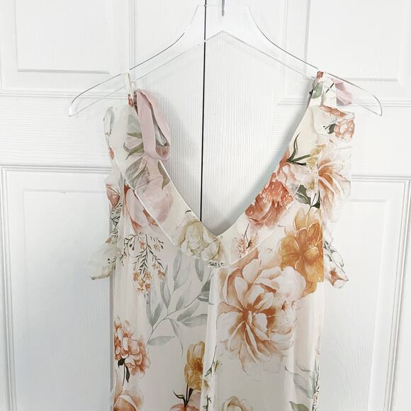 Christian Lacroix Floral Ruffle Midi Dress - Picture 9 of 11